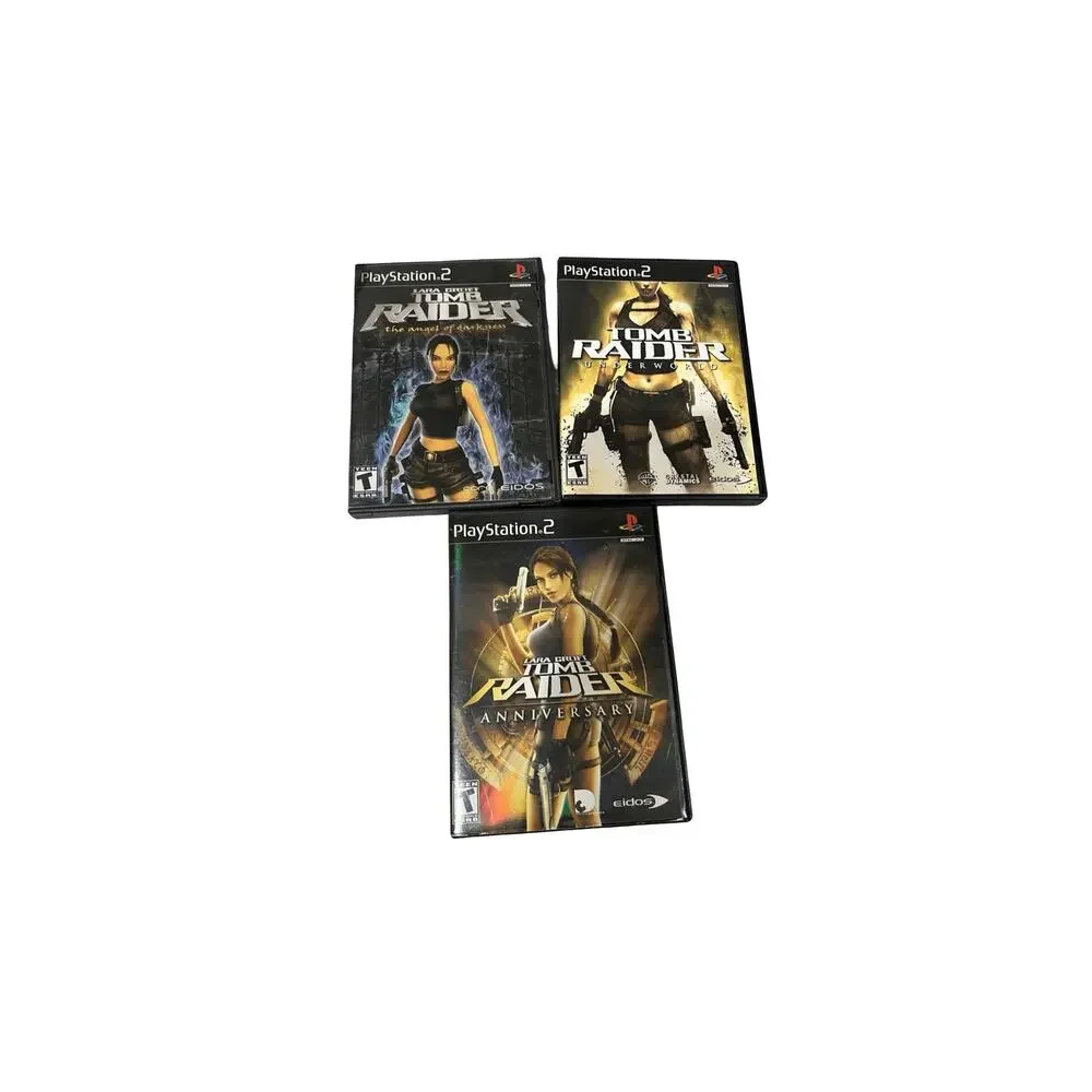 Tomb Raider PS2 Lot Underworld Anniversary Angel of Darkness 3 Games
